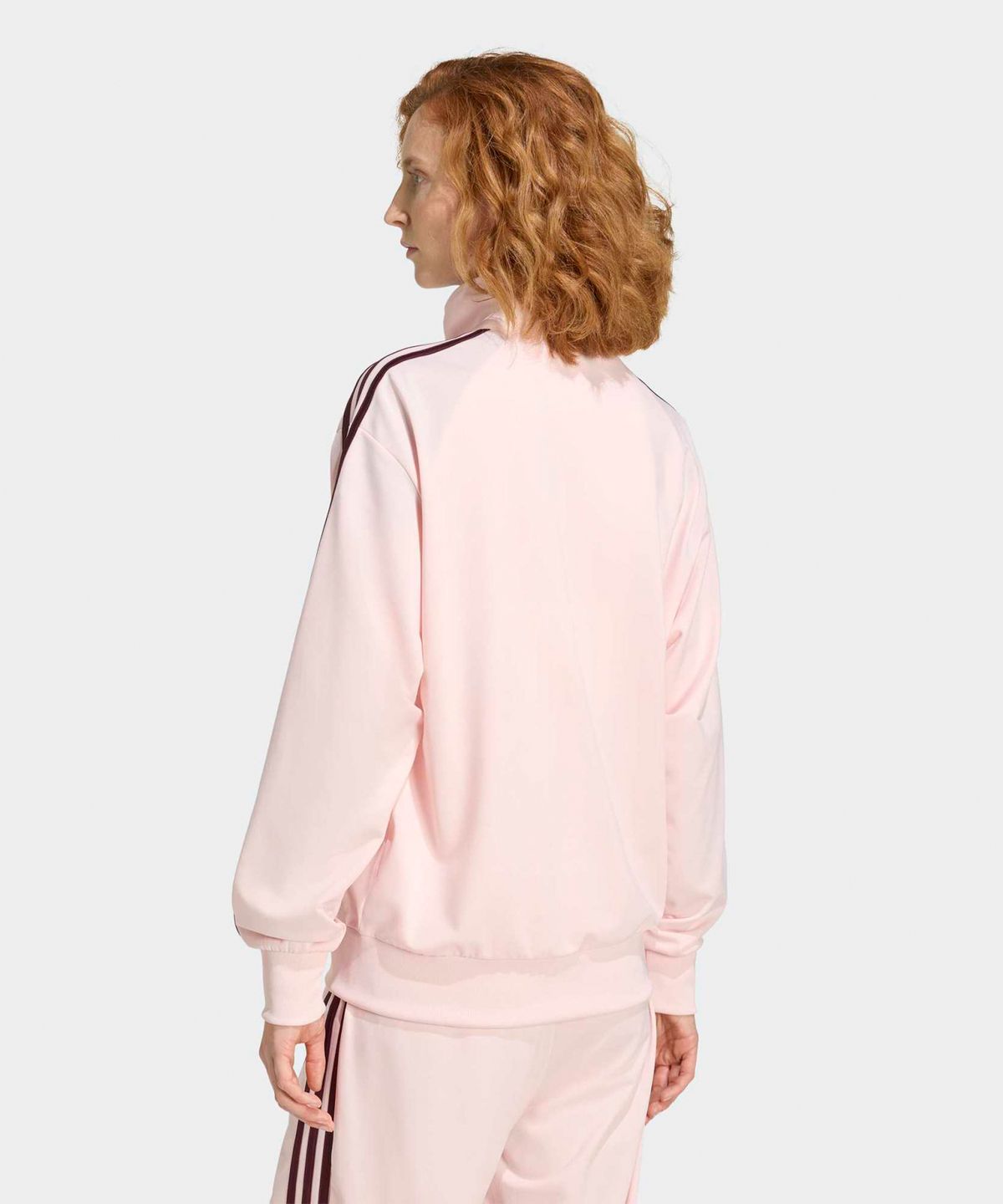 아디다스(ADIDAS) 파이어버드 루즈 트랙탑 - 샌드핑크:마룬 / KT4606