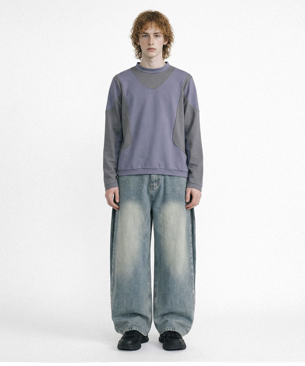 엔티이티(NTET) Noir side pintuck denim pants (light blue)