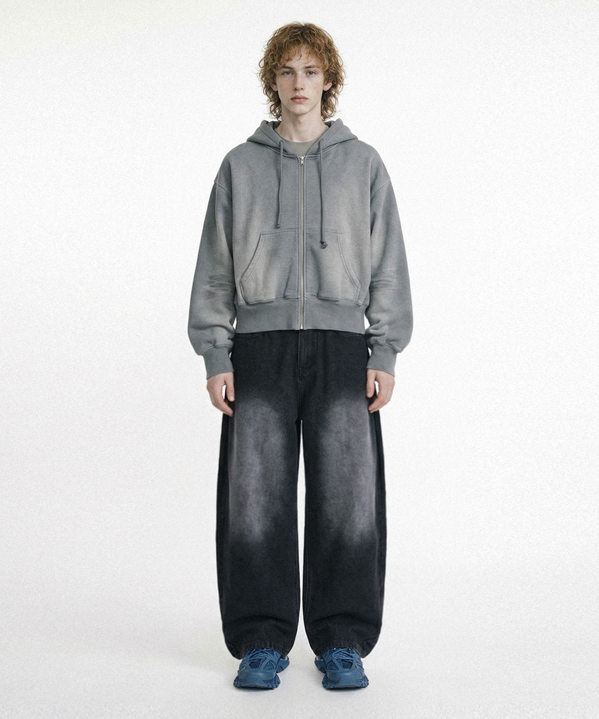 엔티이티(NTET) Noir side pintuck denim pants (black)