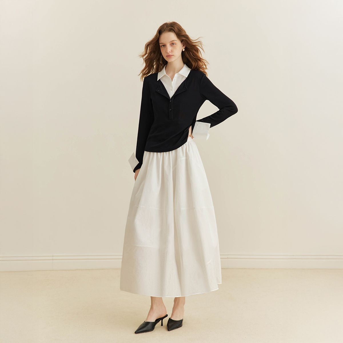 와이와이아이엠(YYIAM) YY_Hepburn balloon skirt_2color