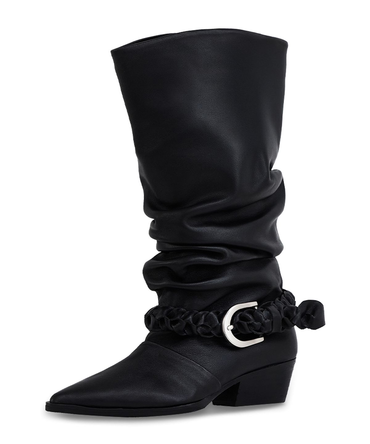 네거티브쓰리(NEGATIVETHREE) Kimera Slouchy Long Boots_Black