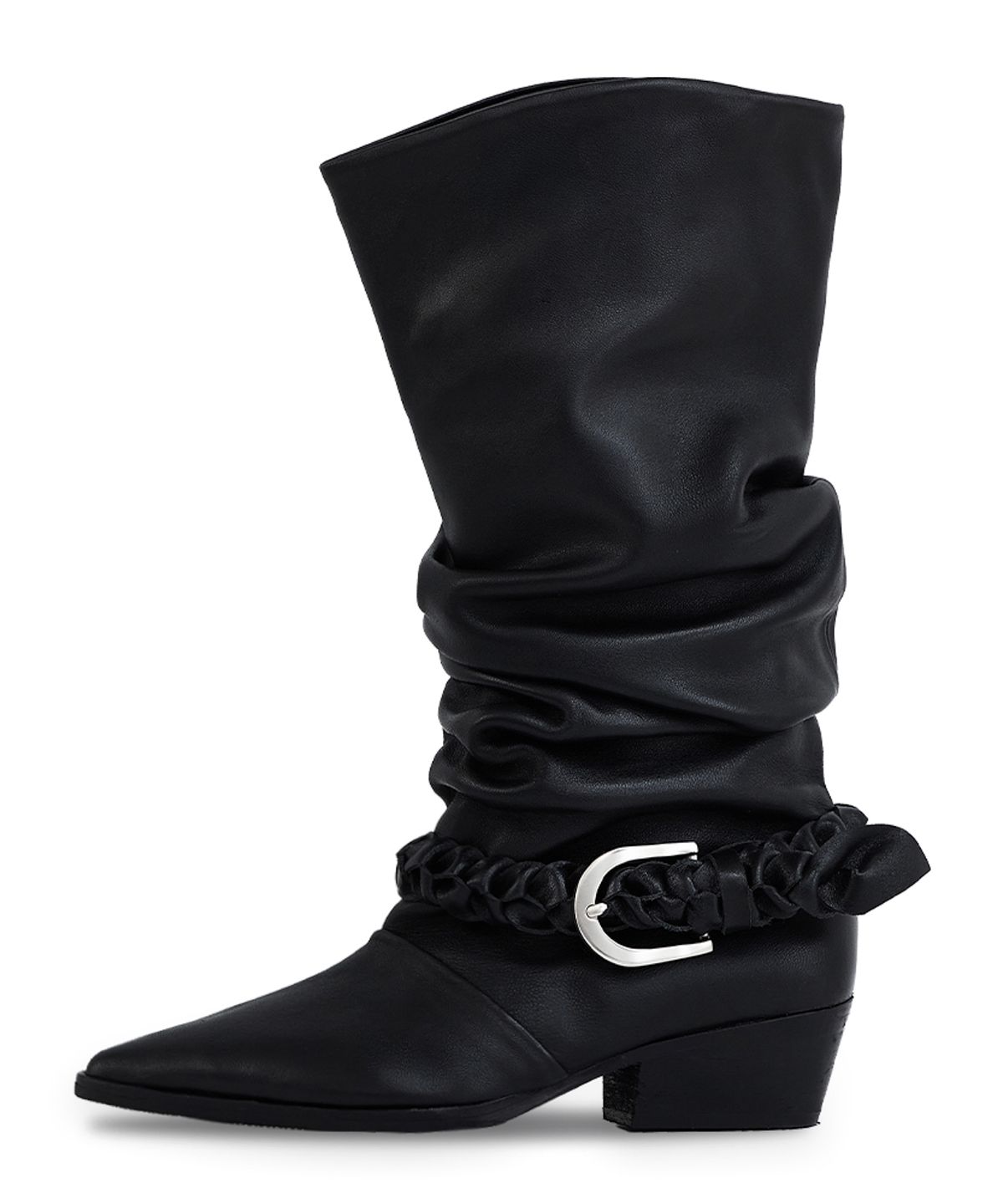 네거티브쓰리(NEGATIVETHREE) Kimera Slouchy Long Boots_Black