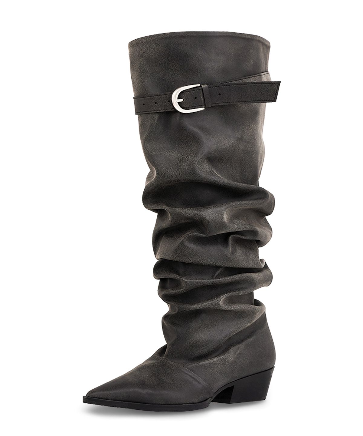 네거티브쓰리(NEGATIVE THREE) Kimera Knee-High Slouchy Long Boots_Dusty Grey