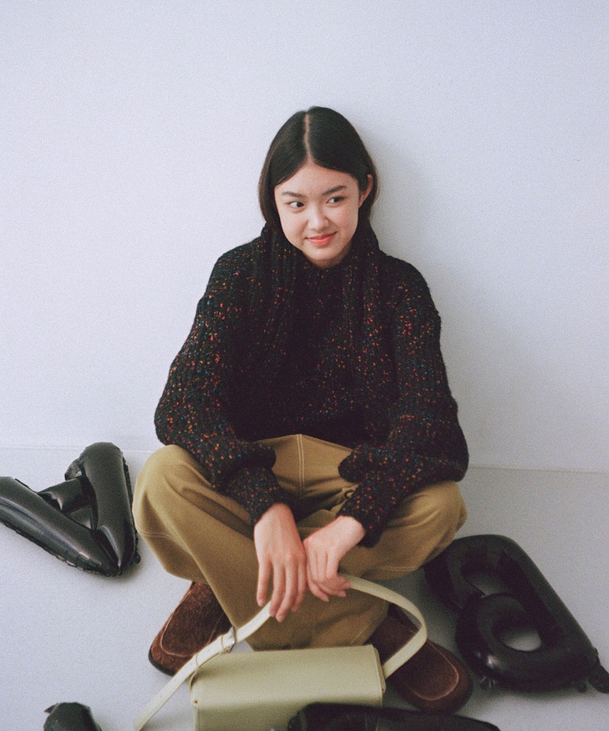 에핑글러(EPINGLER) DOUGHNUT KNIT - BLACK