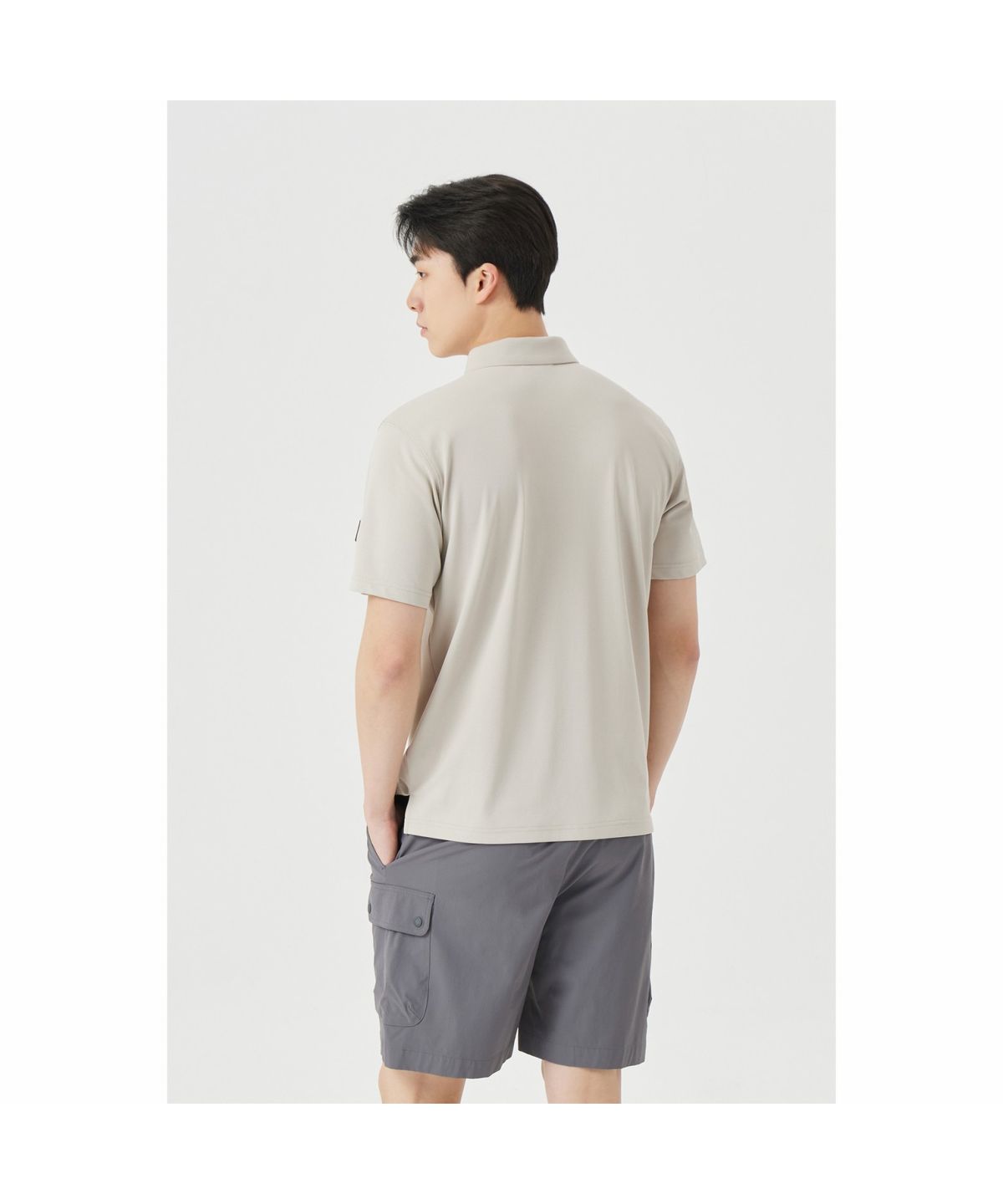 골든베어(GOLDEN BEAR) (M) Regular-Fit Collar Pique T-shirt G4TAM26141BEX