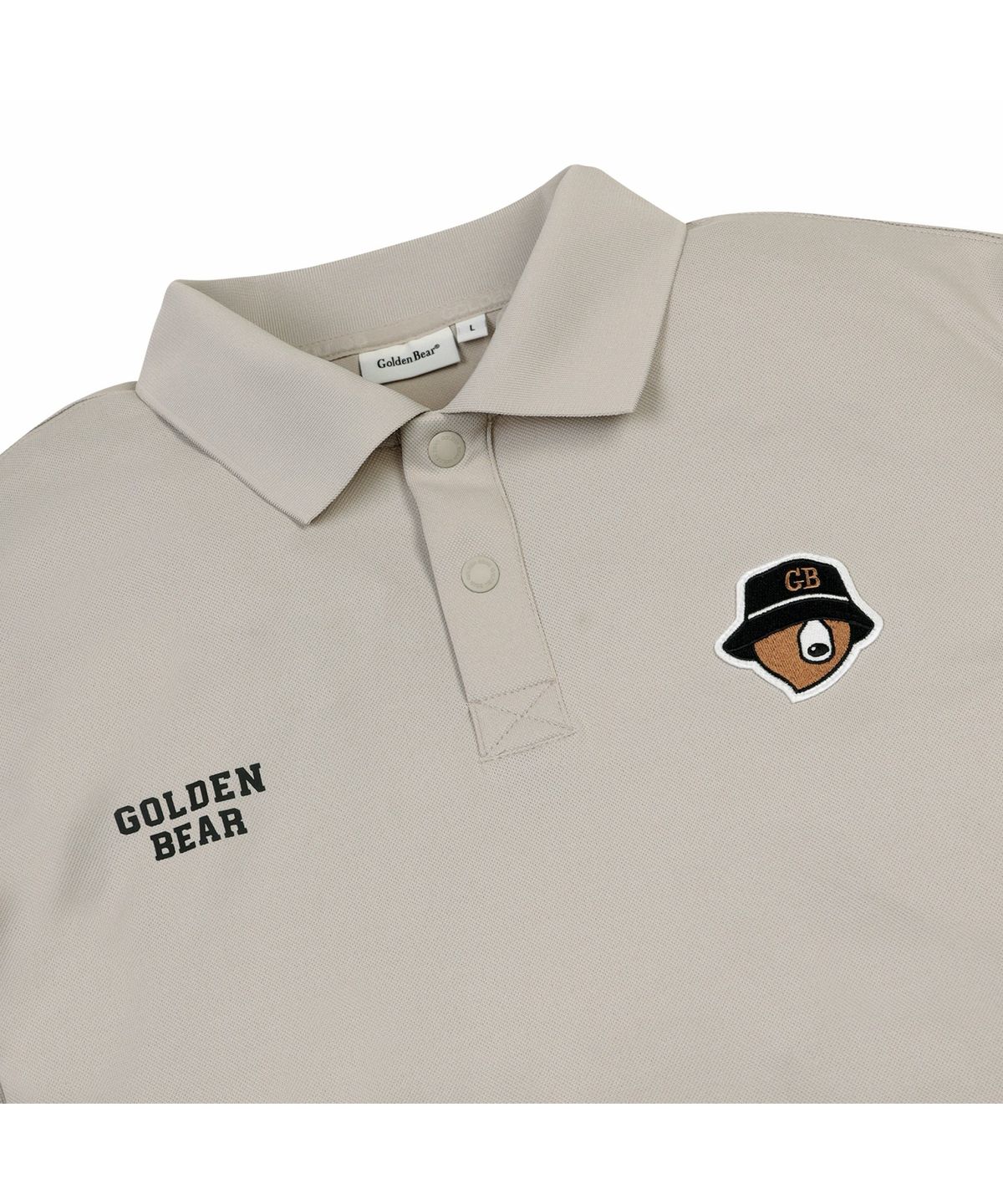 골든베어(GOLDEN BEAR) (M) Regular-Fit Collar Pique T-shirt G4TAM26141BEX