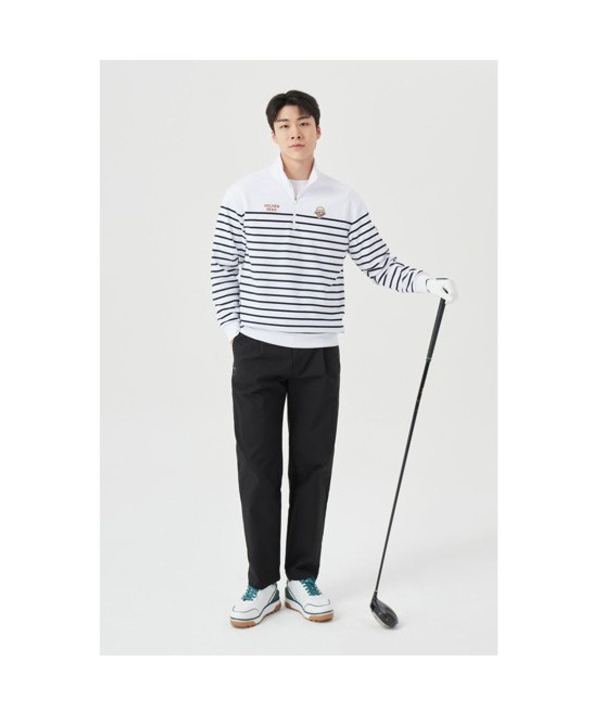골든베어(GOLDEN BEAR) (M) Tucked Straight Fit Pants  G4PAM26121BKX