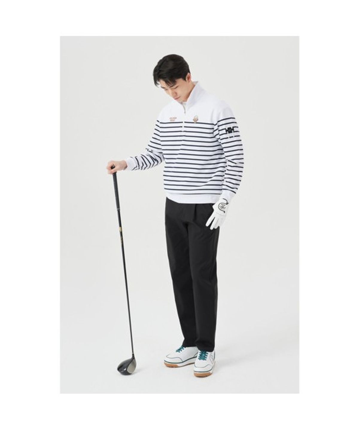 골든베어(GOLDEN BEAR) (M) Tucked Straight Fit Pants  G4PAM26121BKX