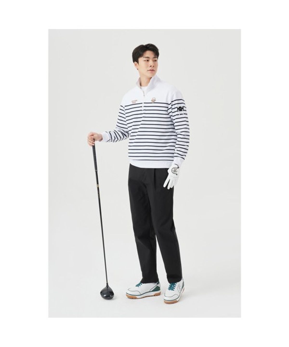 골든베어(GOLDEN BEAR) (M) Tucked Straight Fit Pants  G4PAM26121BKX