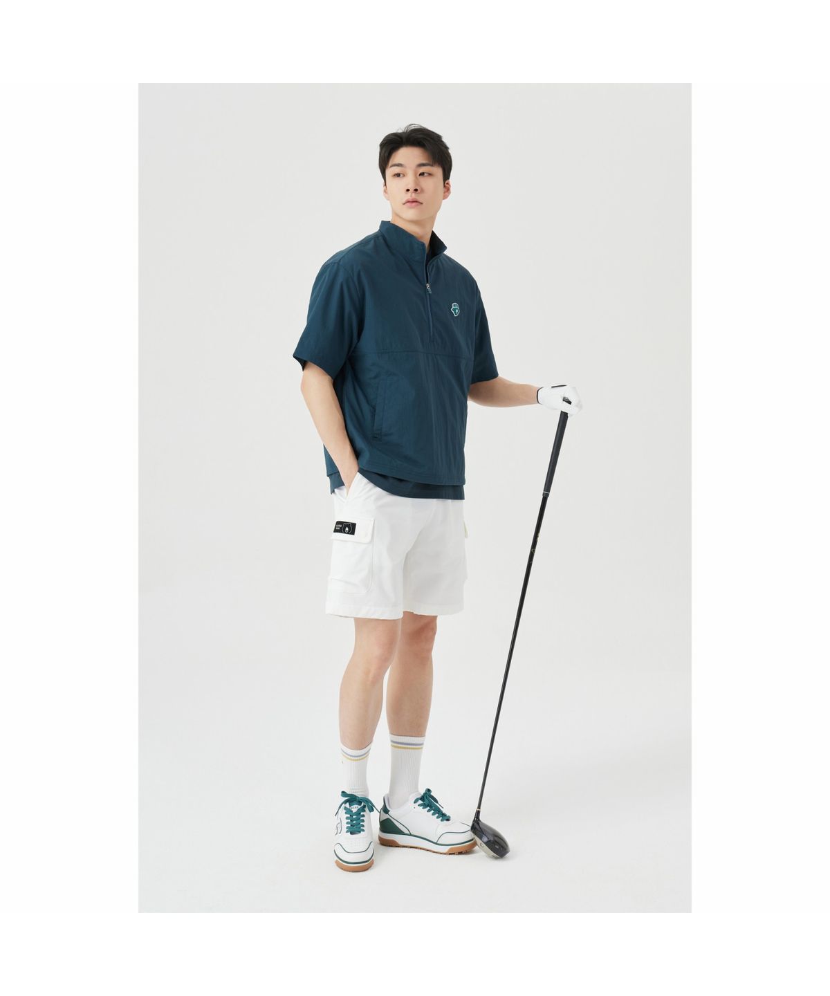 골든베어(GOLDEN BEAR) (M) Stretch Woven Shorts G4PAM26101WHX