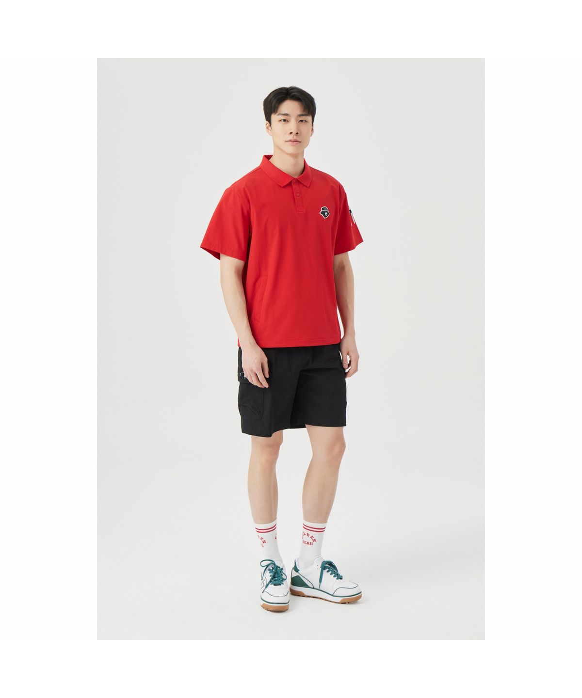 골든베어(GOLDEN BEAR) (M) Stretch Woven Shorts G4PAM26101BKX