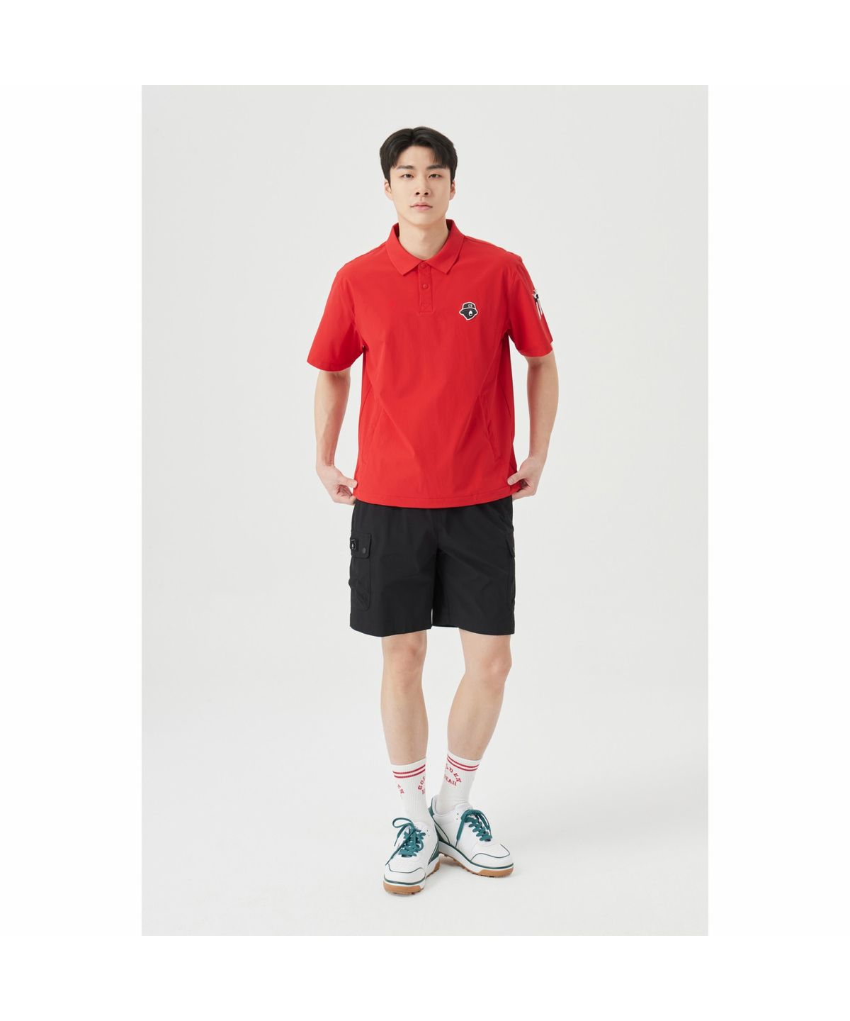 골든베어(GOLDEN BEAR) (M) Stretch Woven Shorts G4PAM26101BKX