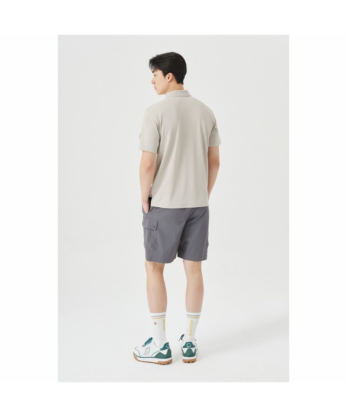 골든베어(GOLDEN BEAR) (M) Stretch Woven Shorts G4PAM26101GYL