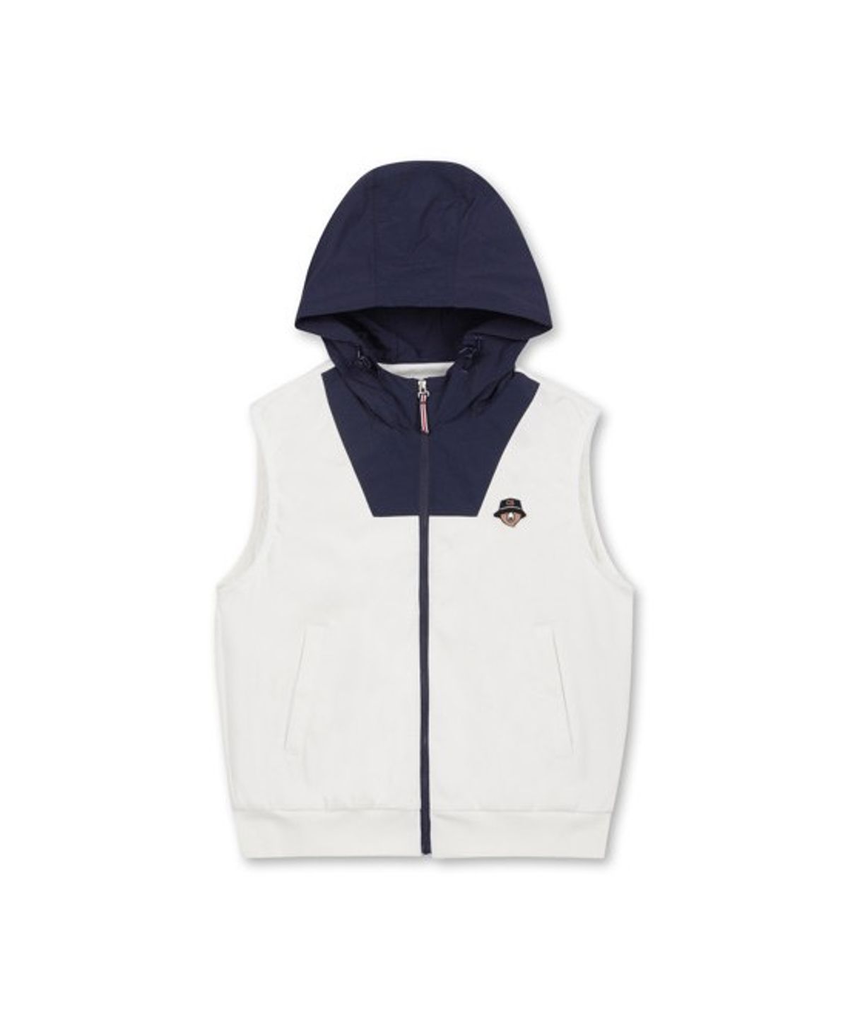 골든베어(GOLDEN BEAR) (W) Color Blocked Hood Vest  G5VAM26101IVX