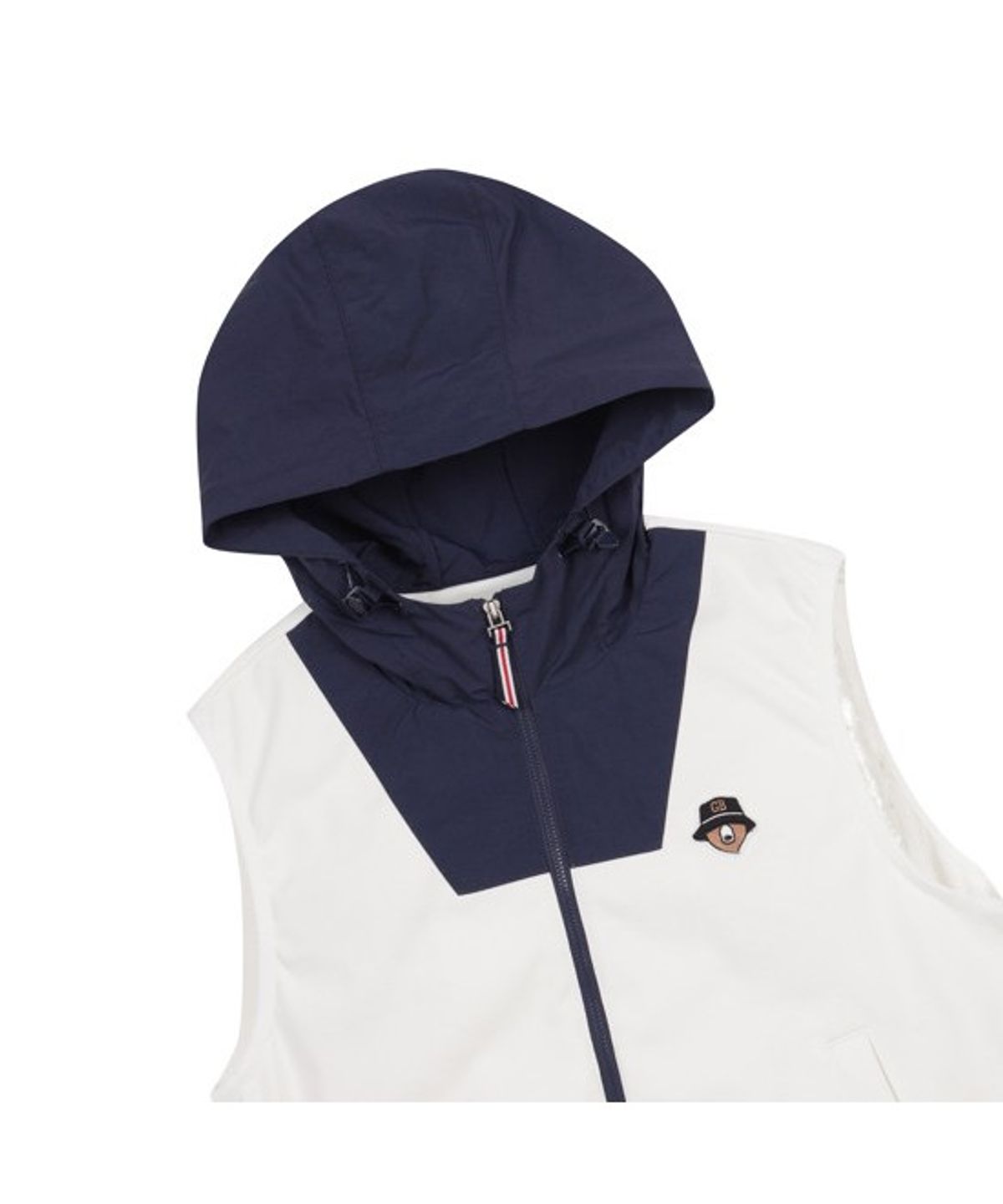 골든베어(GOLDEN BEAR) (W) Color Blocked Hood Vest  G5VAM26101IVX
