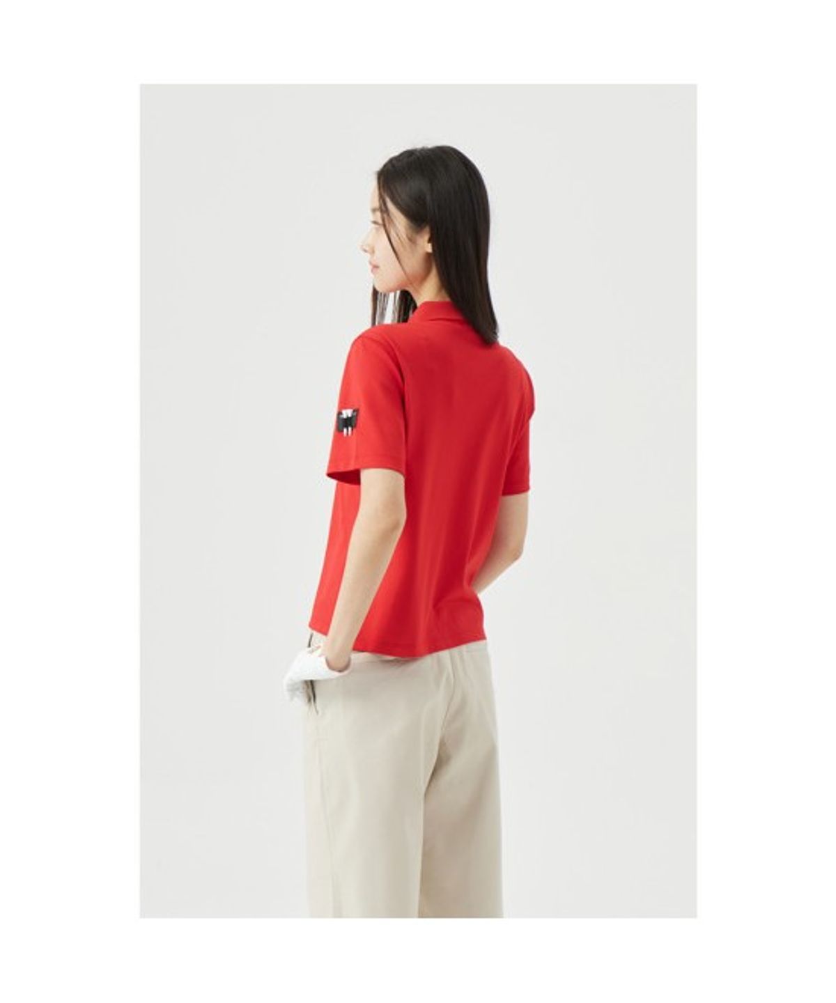 골든베어(GOLDEN BEAR) (W) Regular-Fit Collar Pique T-shirt  G5TAM26131REX