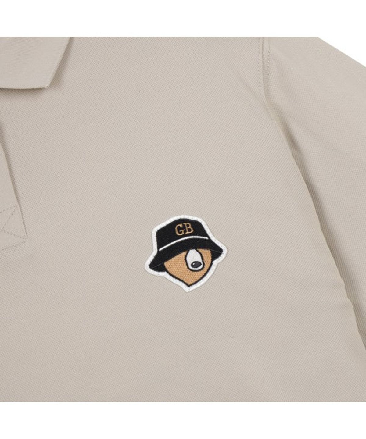 골든베어(GOLDEN BEAR) (W) Regular-Fit Collar Pique T-shirt  G5TAM26131BEX