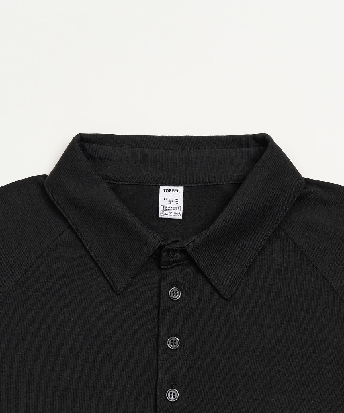 토피(TOFFEE) VTG 폴로 티셔츠 (BLACK)