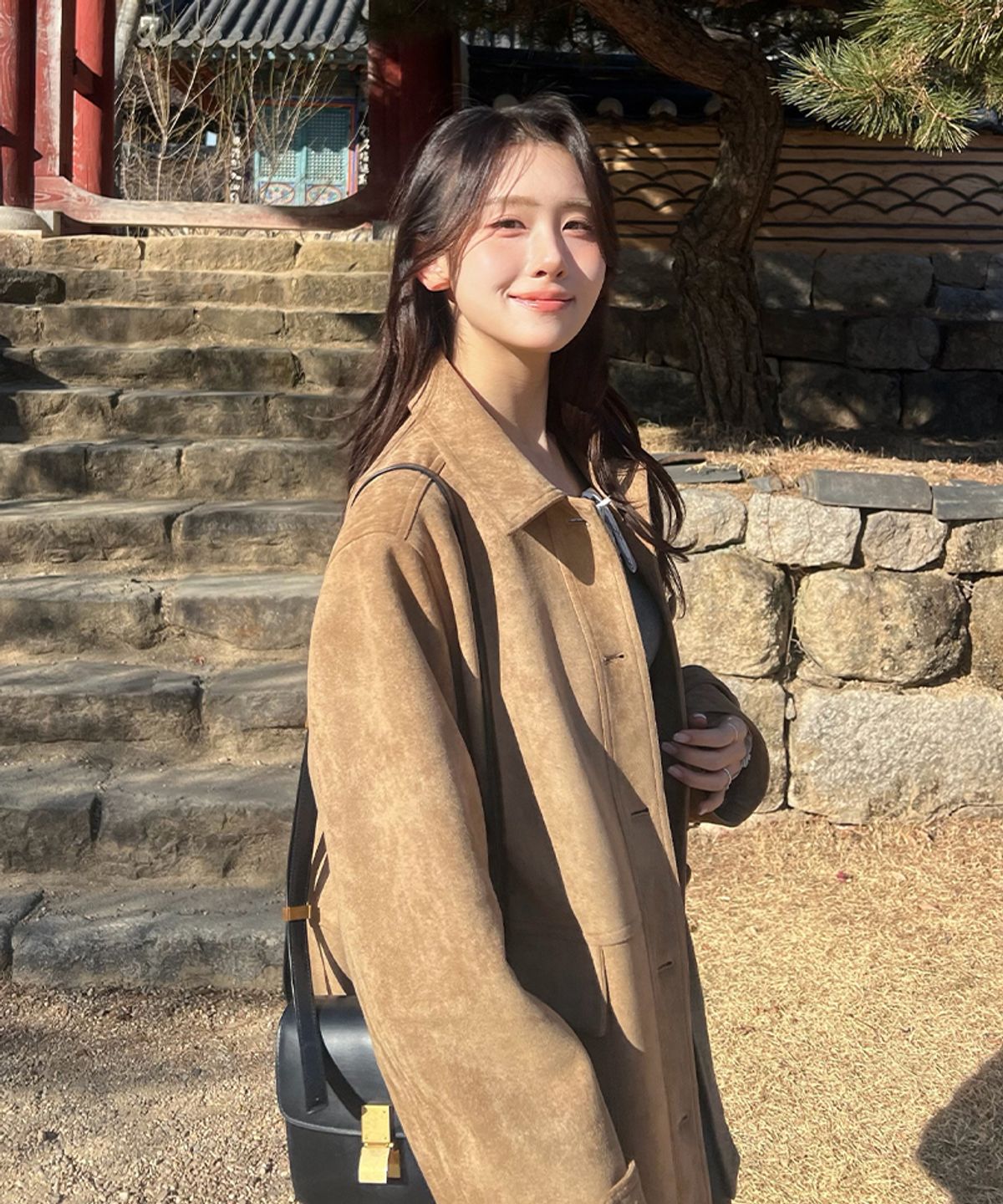 마리끌레르(MARIE CLAIRE) 스웨이드 하프 자켓(MAGAJK07MBE)
