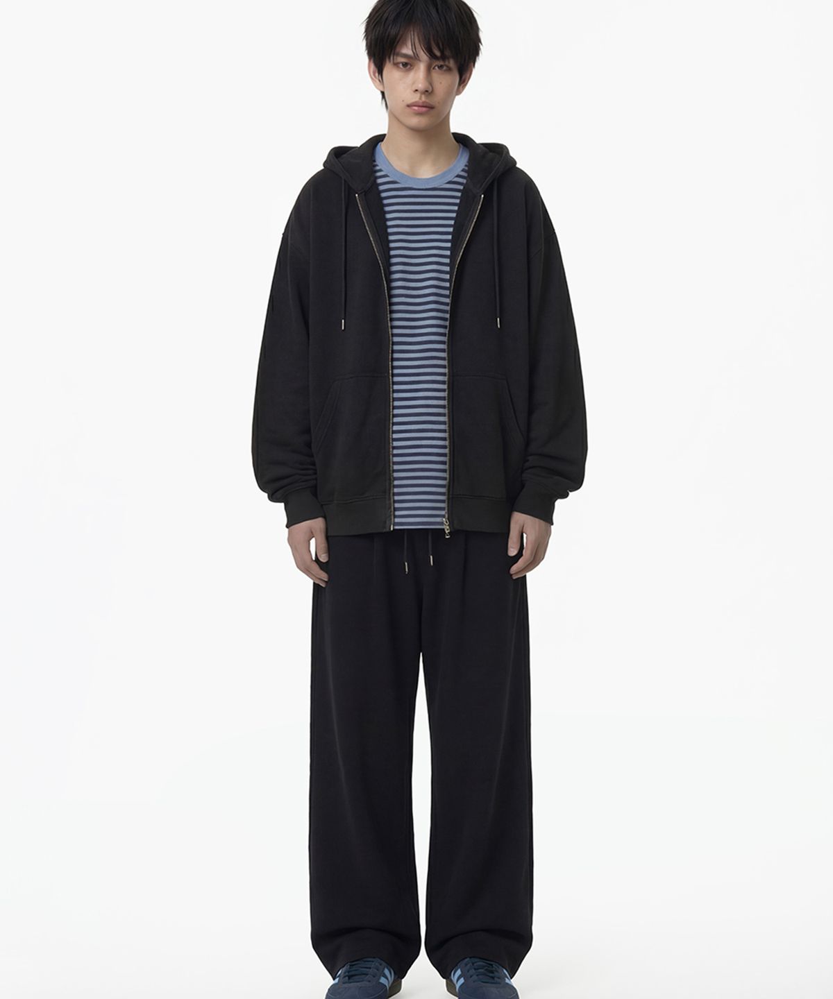 그레이버(GRAVER) [UNISEX]YARN OVER BACK 후드집업_2color