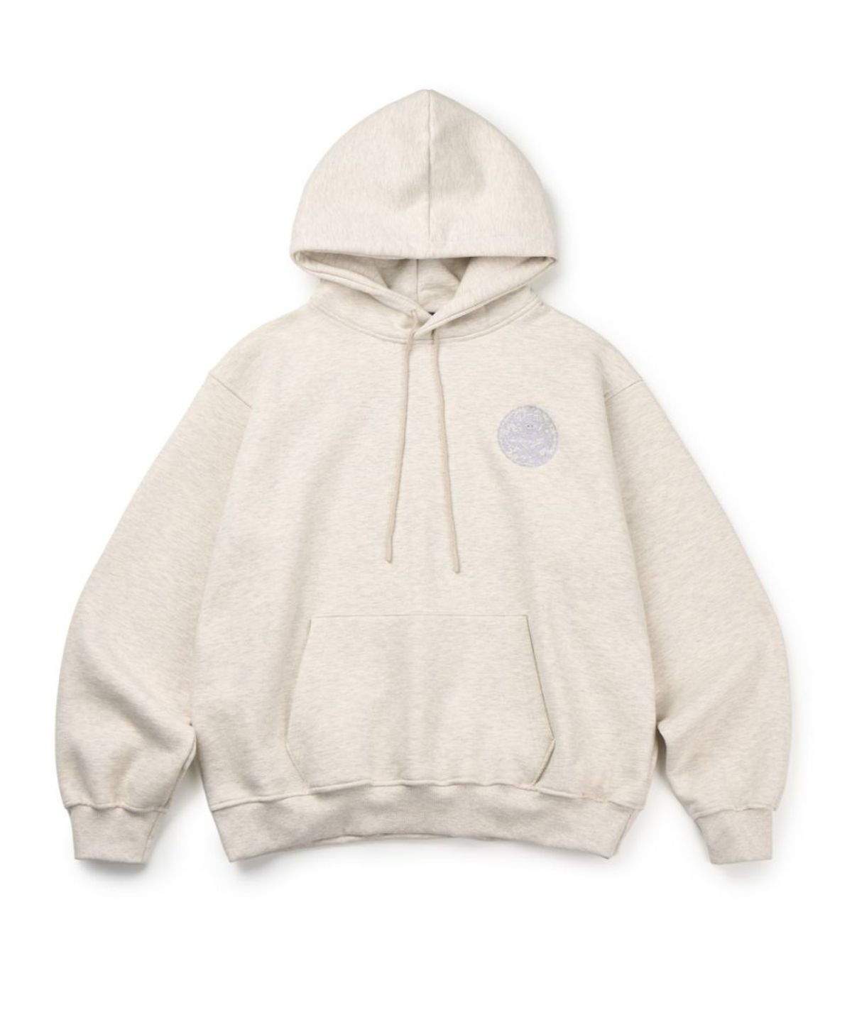 칠 하나 투 구육(71TO96) (기모) Traditional embroidery Hoodie (Oatmeal)