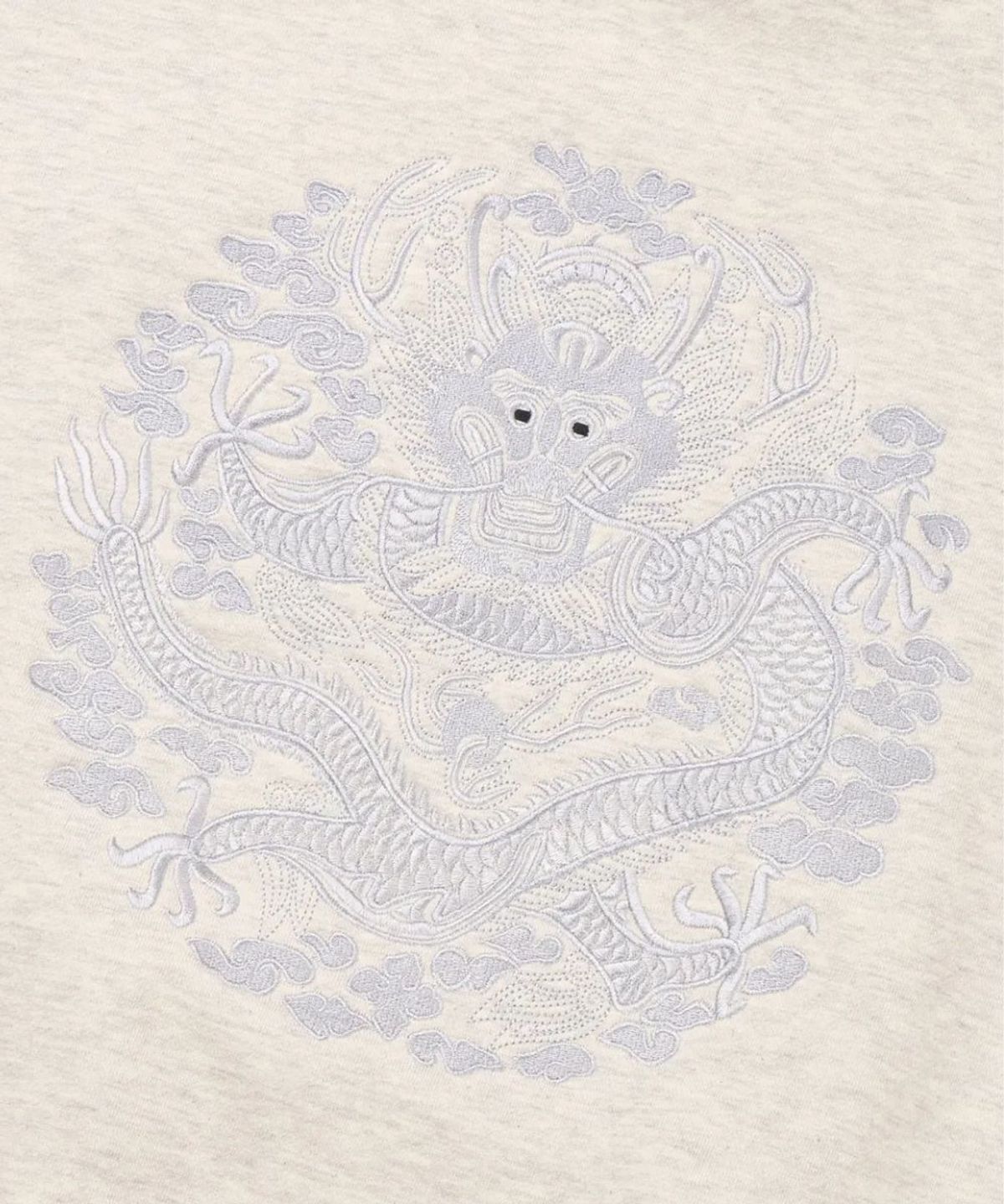 칠 하나 투 구육(71TO96) (기모) Traditional embroidery Hoodie (Oatmeal)