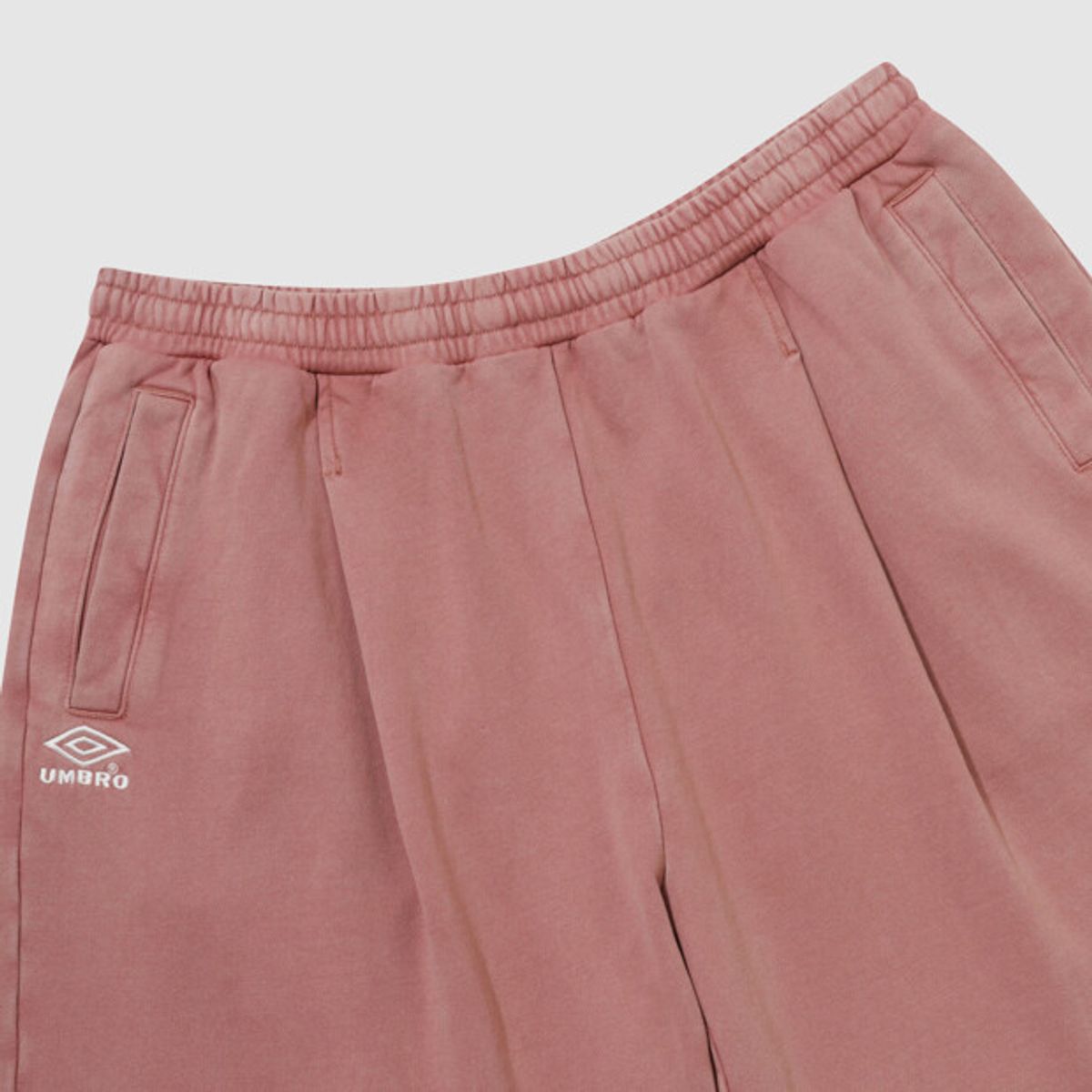 엄브로(UMBRO) HBL 엄그레이 빈티지 6부 버뮤다 스웨트 반바지 핑크 UR121CHP22