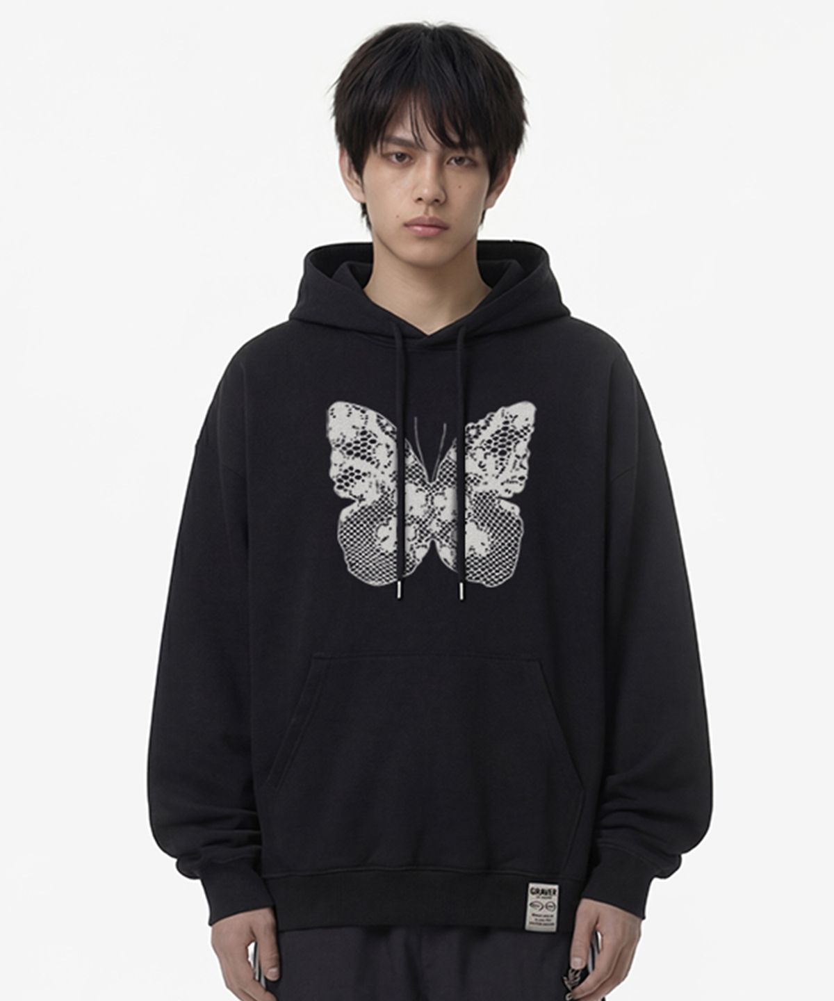 그레이버(GRAVER) [UNISEX]NAVI 후드티_3color