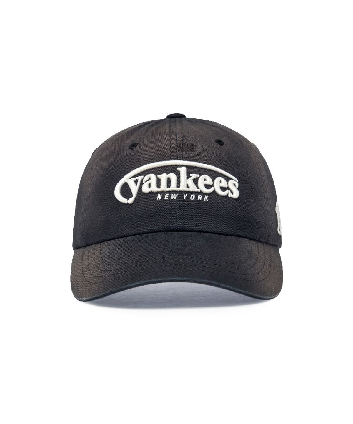 엠엘비(MLB) 빈티지 워싱 커브 로고 언스트럭쳐 볼캡 NY (Black)