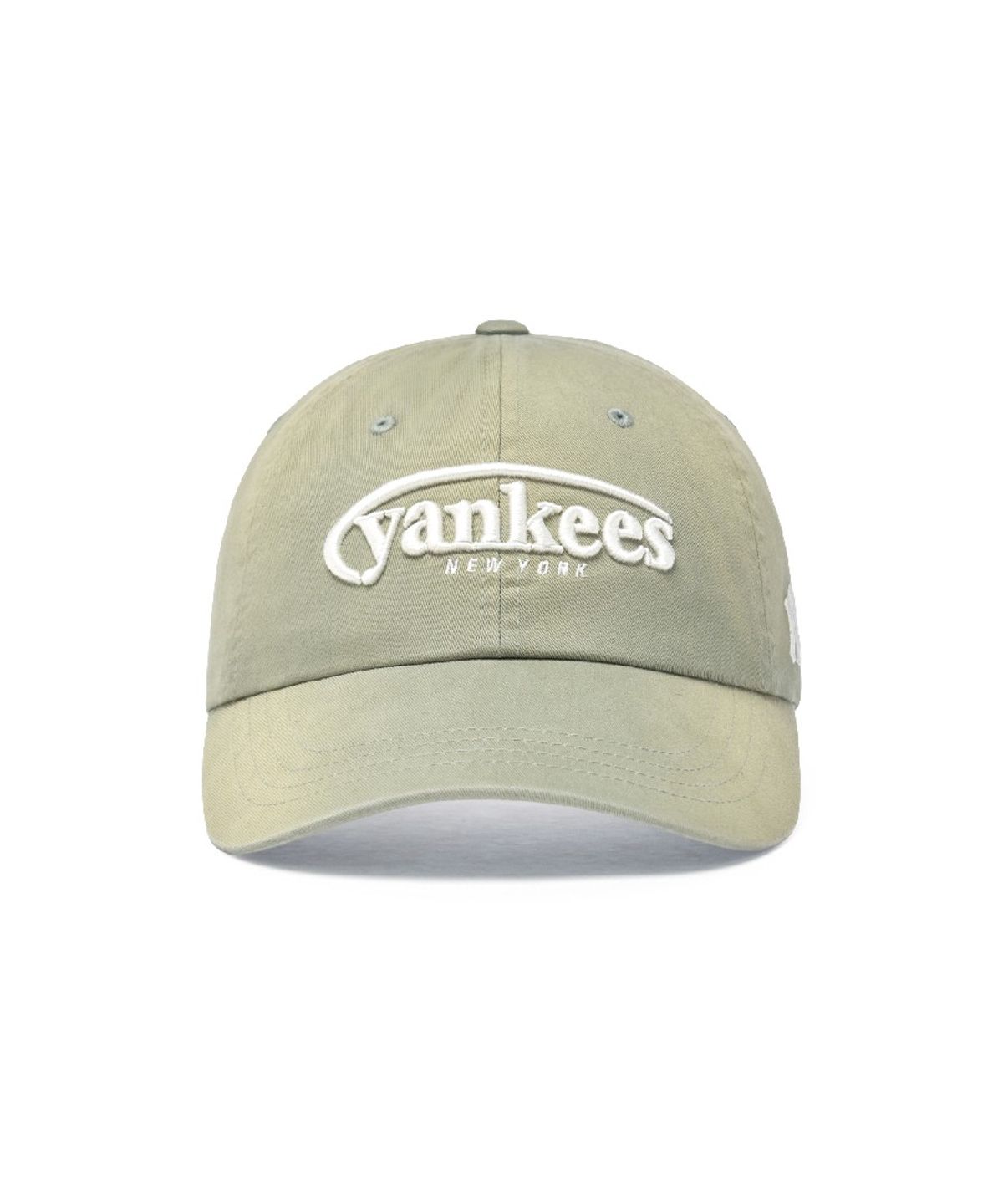 엠엘비(MLB) 빈티지 워싱 커브 로고 언스트럭쳐 볼캡 NY (Mg.Khaki)
