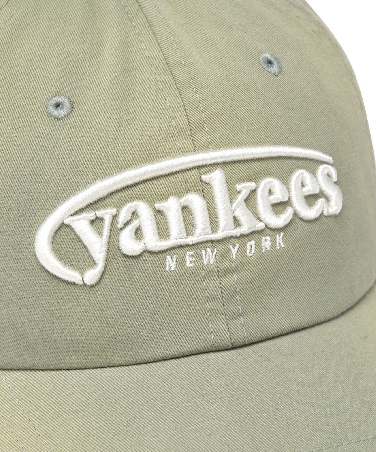 엠엘비(MLB) 빈티지 워싱 커브 로고 언스트럭쳐 볼캡 NY (Mg.Khaki)