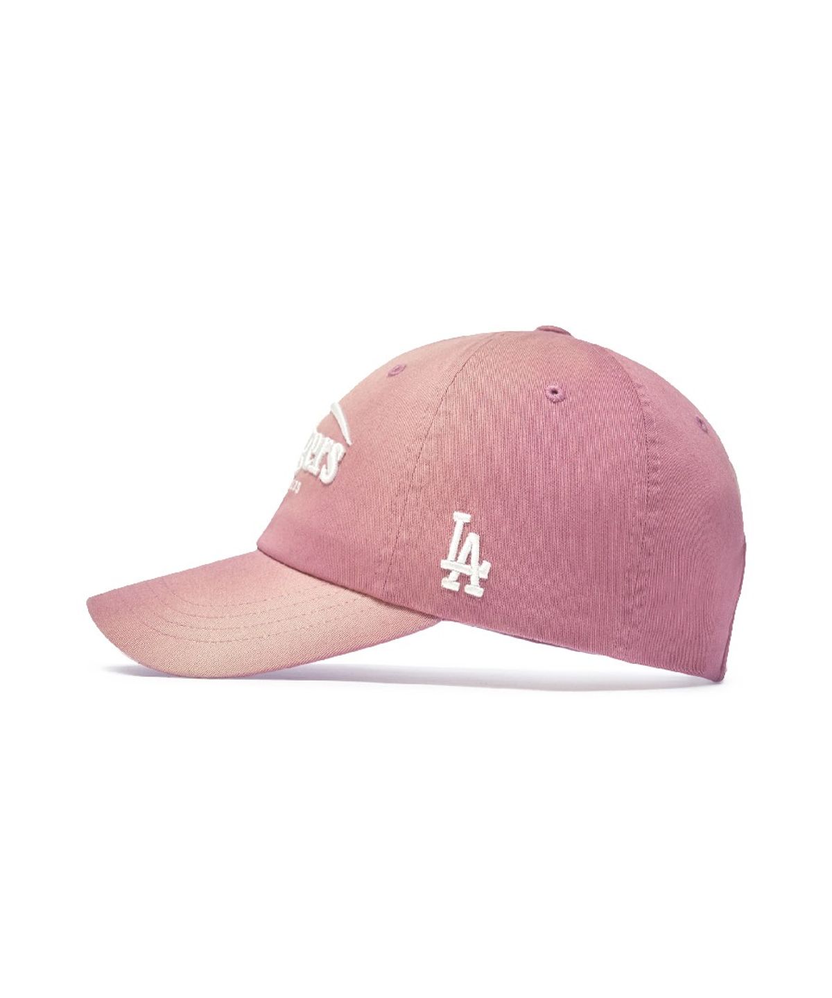 엠엘비(MLB) 빈티지 워싱 커브 로고 언스트럭쳐 볼캡 LA (Pink)