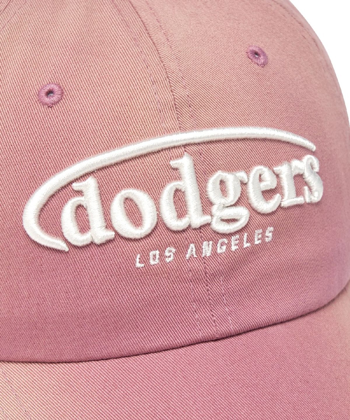 엠엘비(MLB) 빈티지 워싱 커브 로고 언스트럭쳐 볼캡 LA (Pink)