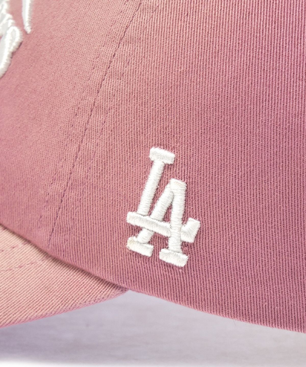 엠엘비(MLB) 빈티지 워싱 커브 로고 언스트럭쳐 볼캡 LA (Pink)