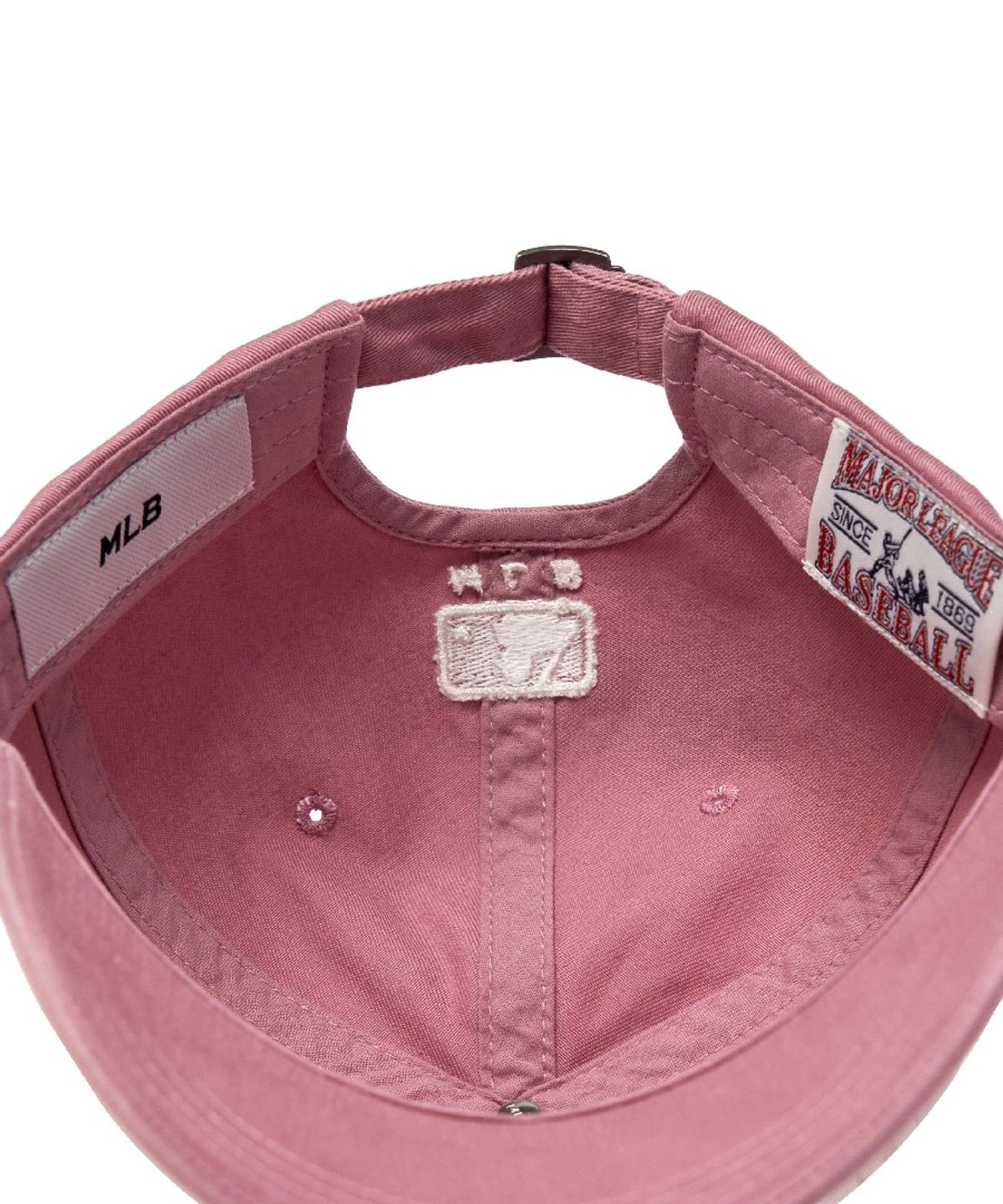 엠엘비(MLB) 빈티지 워싱 커브 로고 언스트럭쳐 볼캡 LA (Pink)