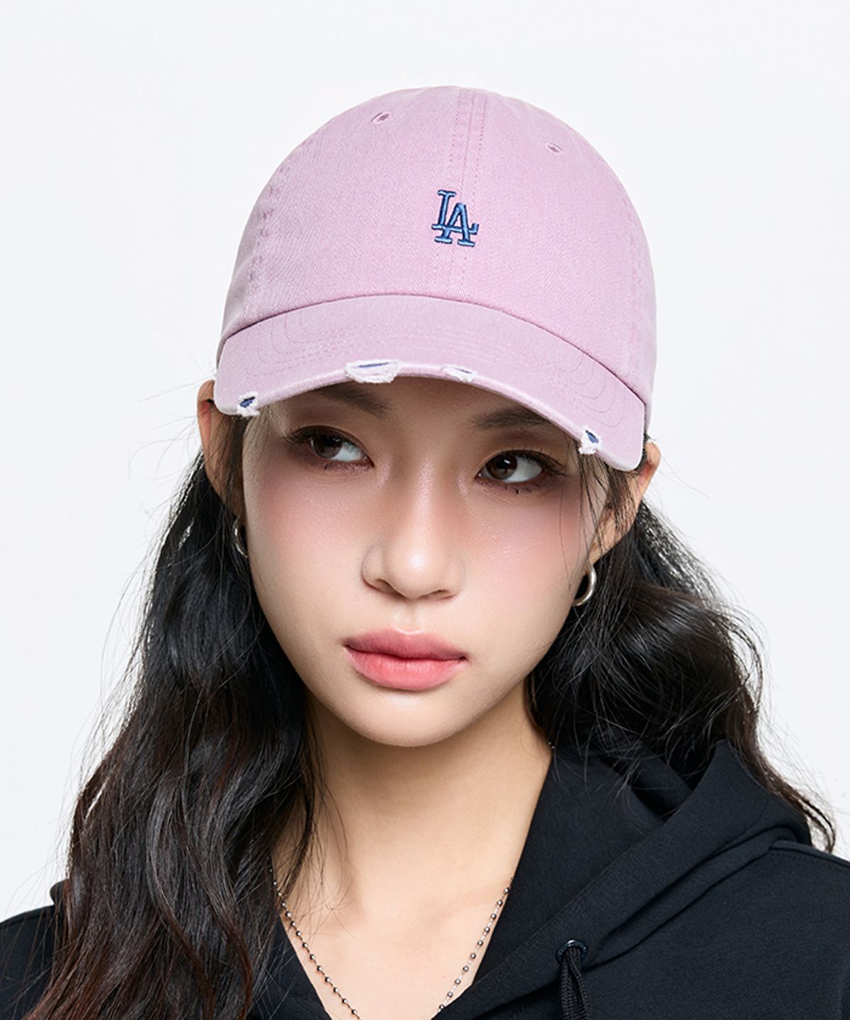 엠엘비(MLB) 빈티지 나노 언스트럭쳐 볼캡 LA (Pink)