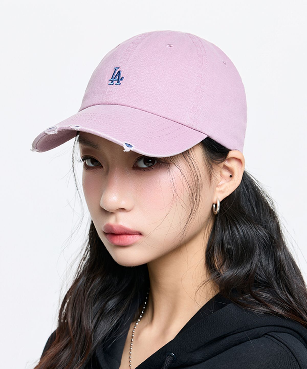 엠엘비(MLB) 빈티지 나노 언스트럭쳐 볼캡 LA (Pink)
