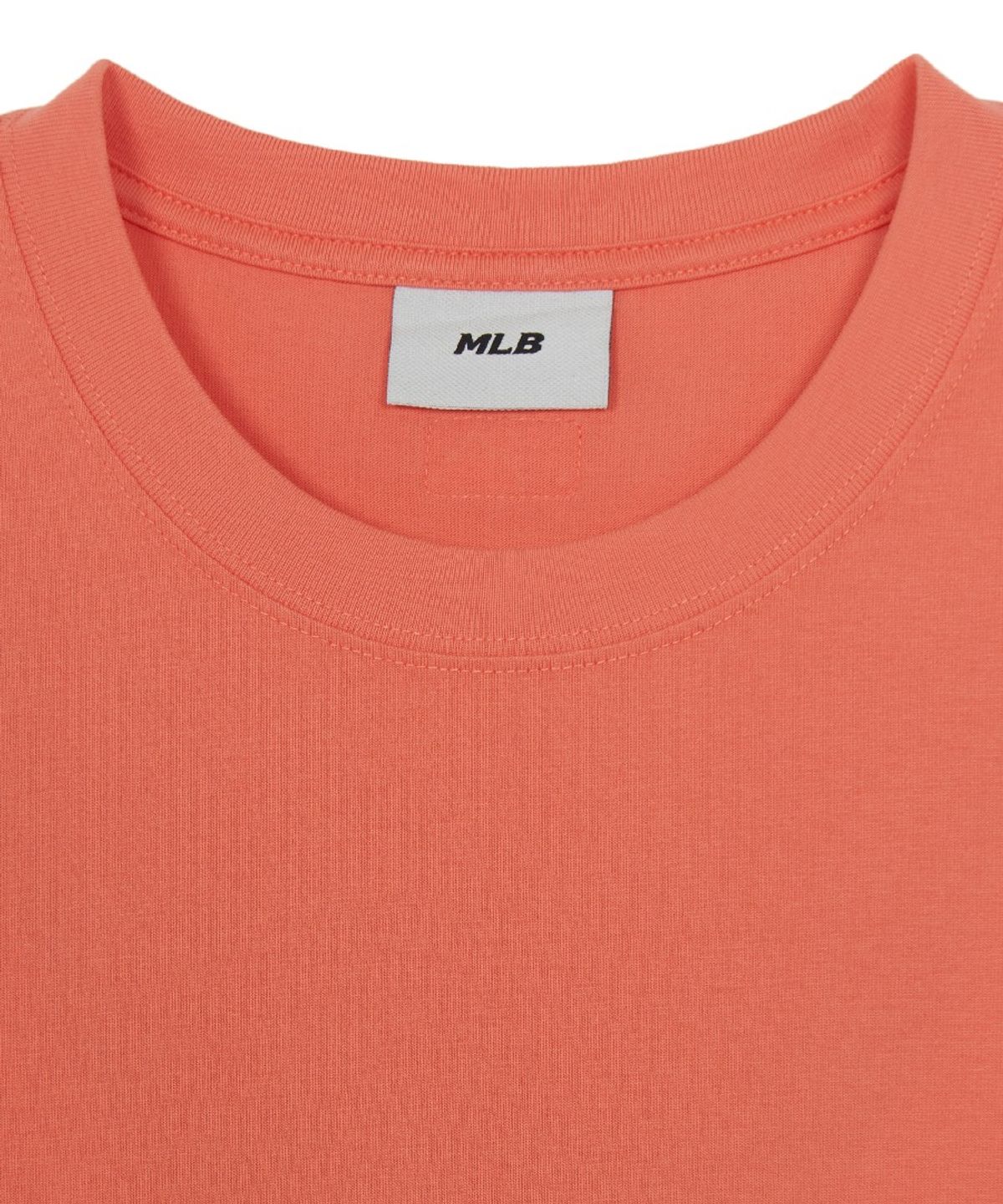 엠엘비(MLB) 베이직 심플 스트릿 로고 오버핏 반팔 티셔츠 NY (Neon Orange)