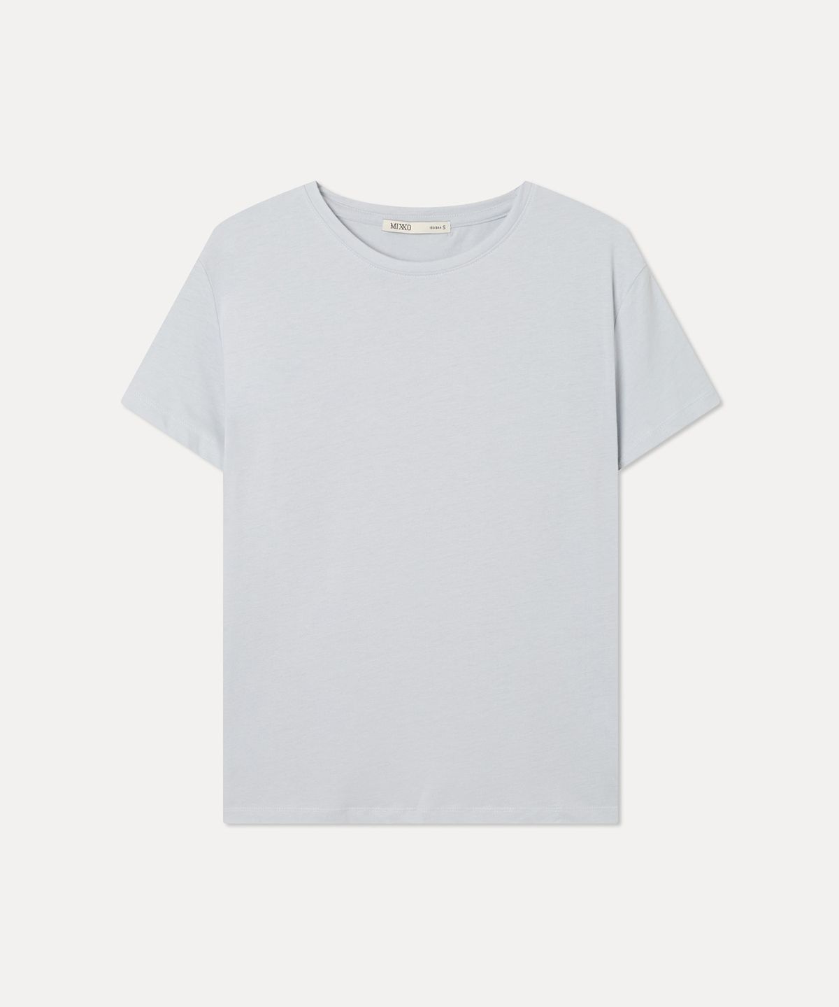 미쏘(MIXXO) 베이직 R넥 반팔 티셔츠_MIWHWG310A