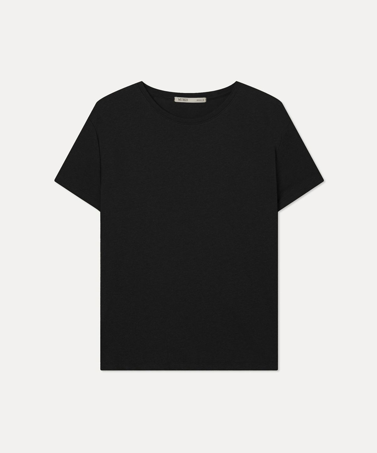 미쏘(MIXXO) 베이직 R넥 반팔 티셔츠_MIWHWG310A