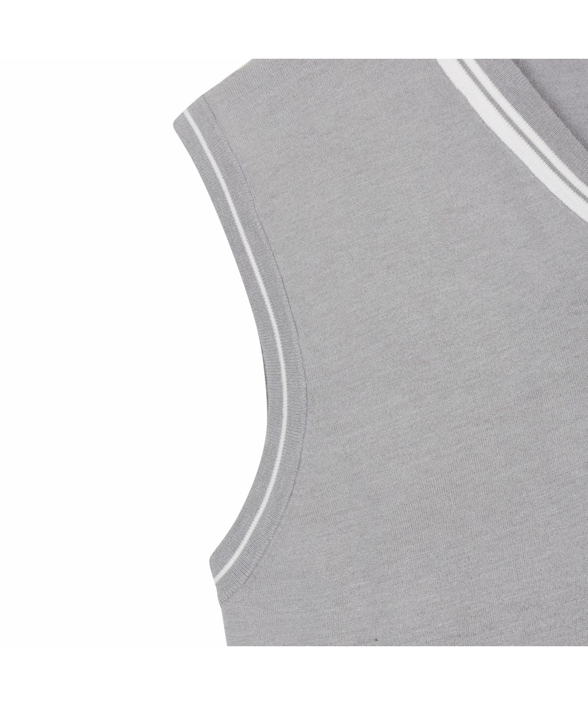 골든베어(GOLDEN BEAR) (M) V Neck Jacquard Logo Vest G4WAM26101GYX