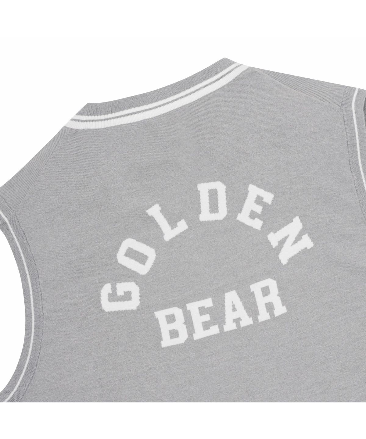 골든베어(GOLDEN BEAR) (M) V Neck Jacquard Logo Vest G4WAM26101GYX