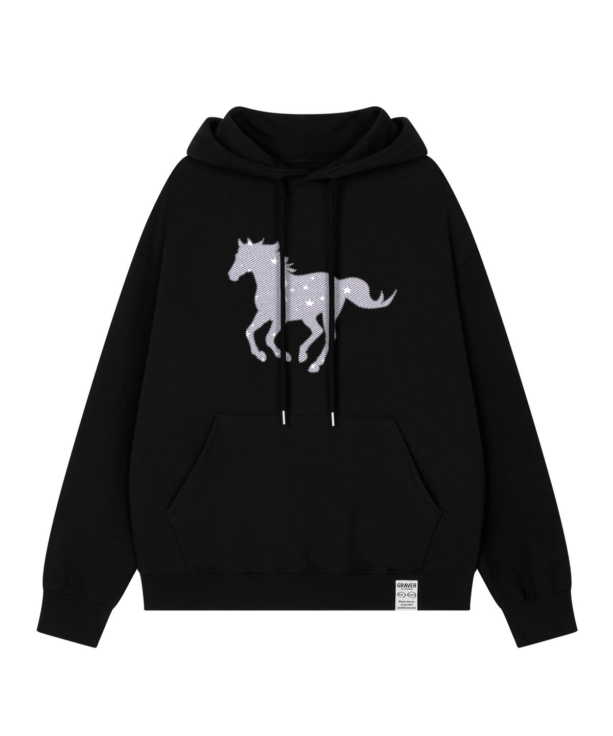 그레이버(GRAVER) [UNISEX]COSMIC PONY 후드티_4color