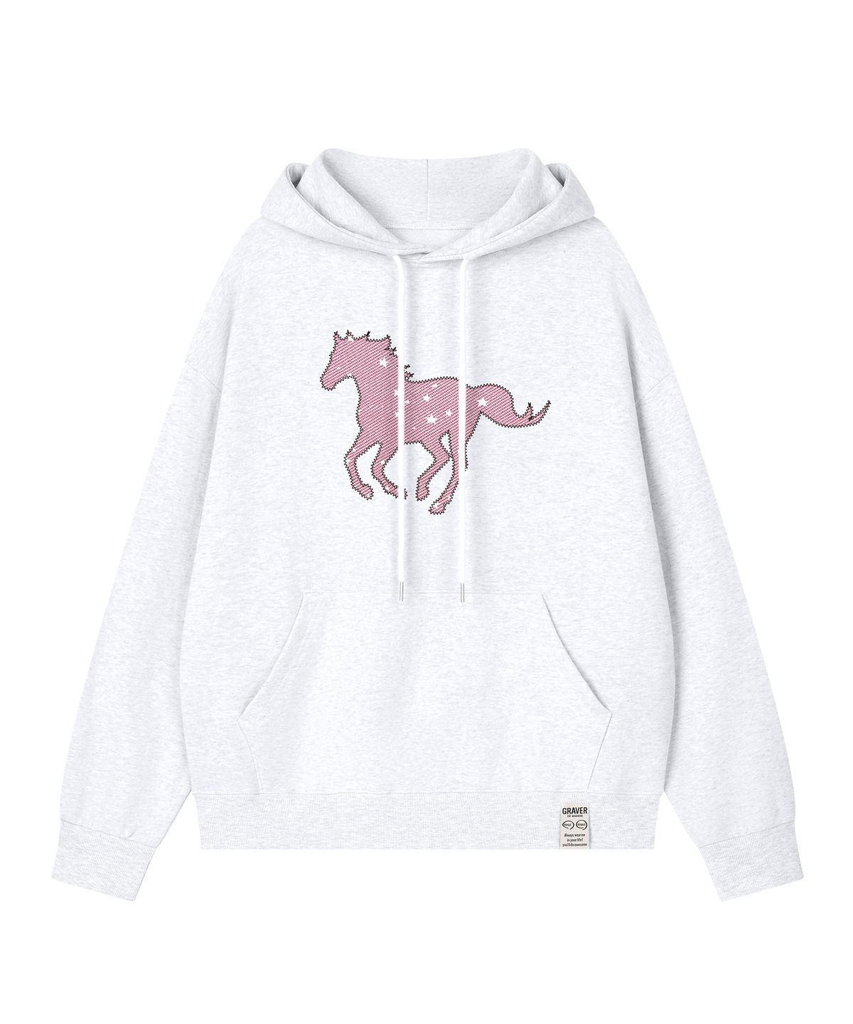 그레이버(GRAVER) [UNISEX]COSMIC PONY 후드티_4color