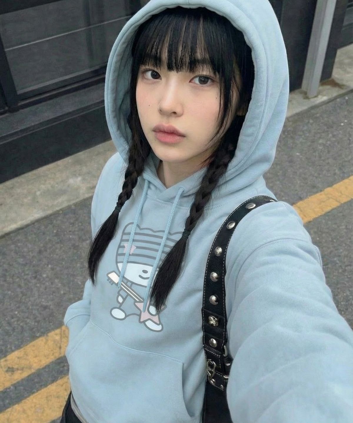 그레이버(GRAVER) [UNISEX]ROCK G.O.C.A.T 후드티_4color