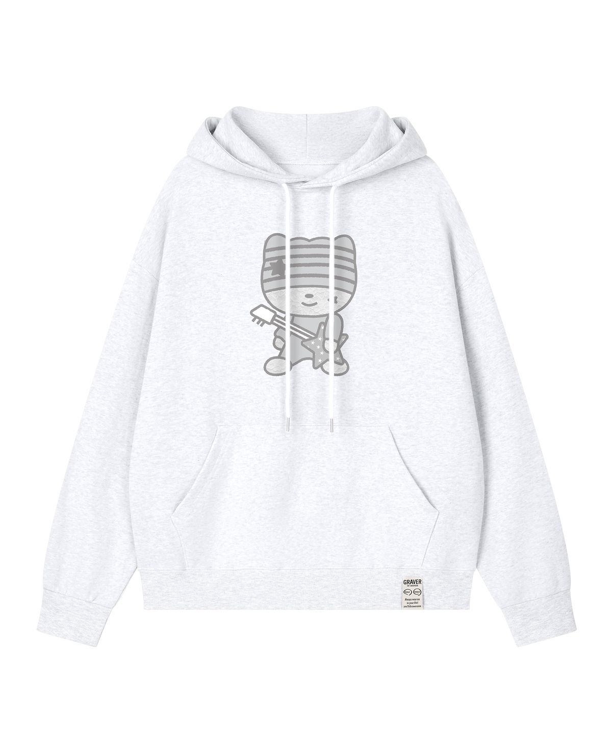 그레이버(GRAVER) [UNISEX]ROCK G.O.C.A.T 후드티_4color