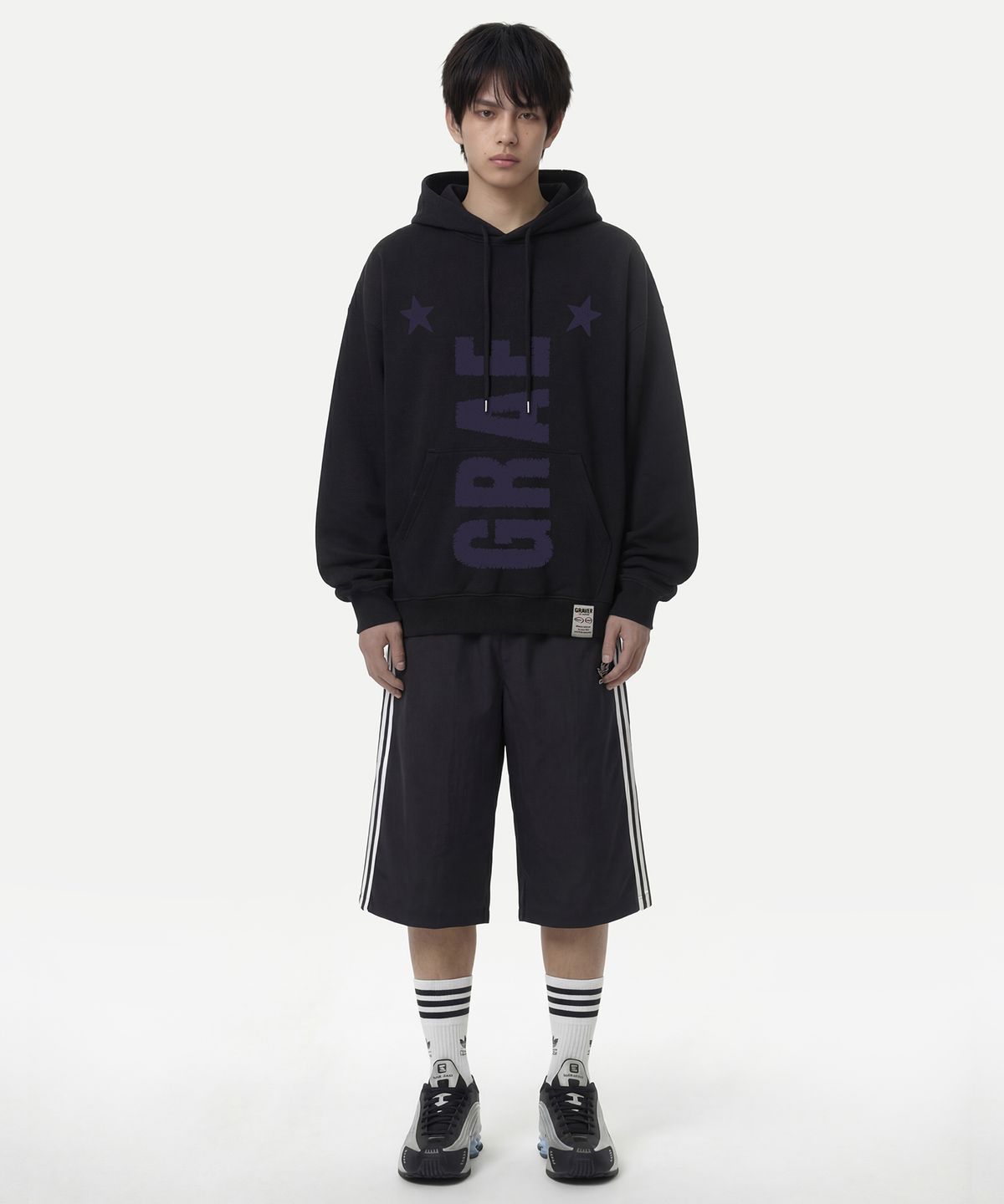그레이버(GRAVER) [UNISEX]GRAE-STAR 후드티_5color
