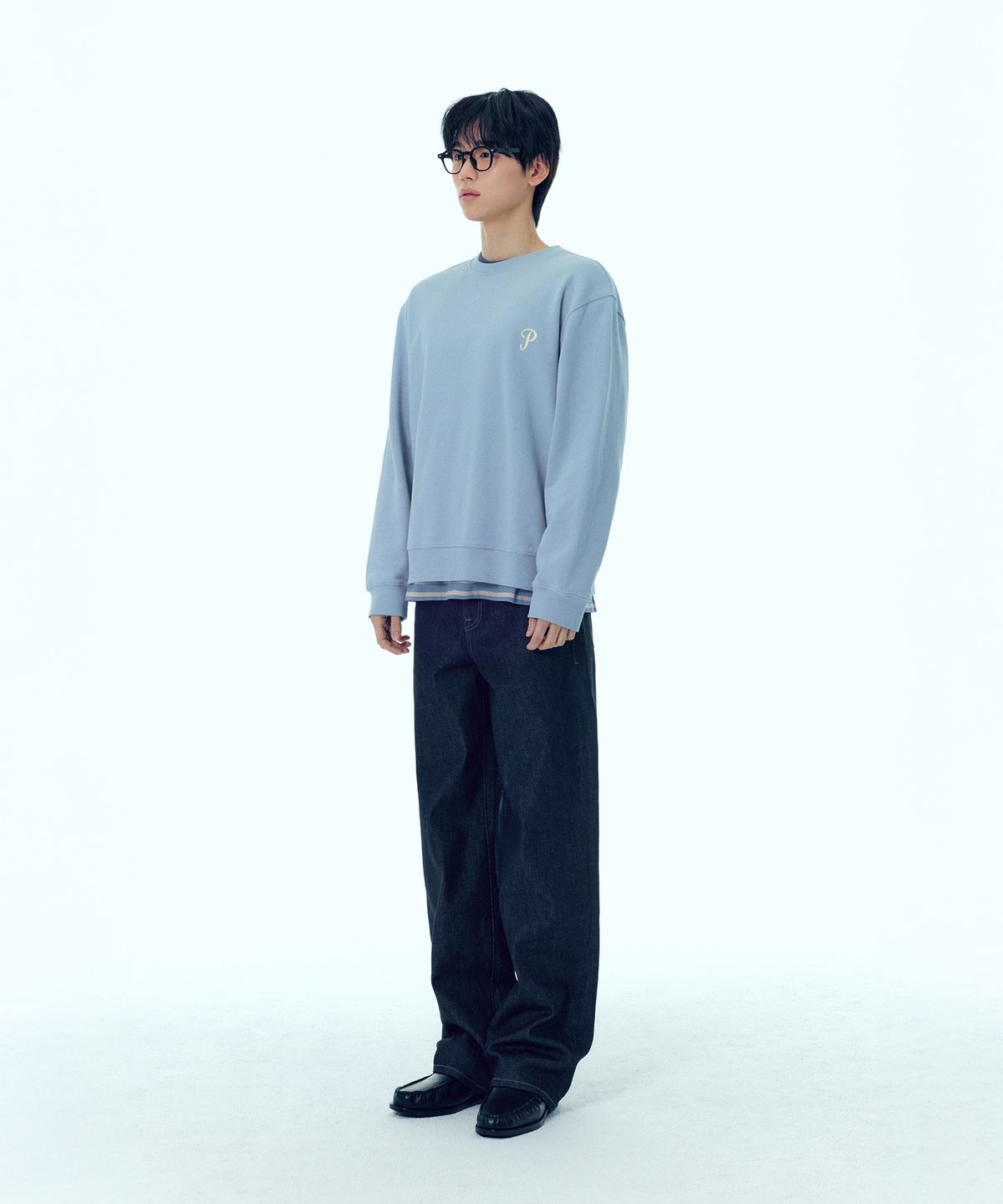 플랙(PLAC) P 로고 스웻셔츠