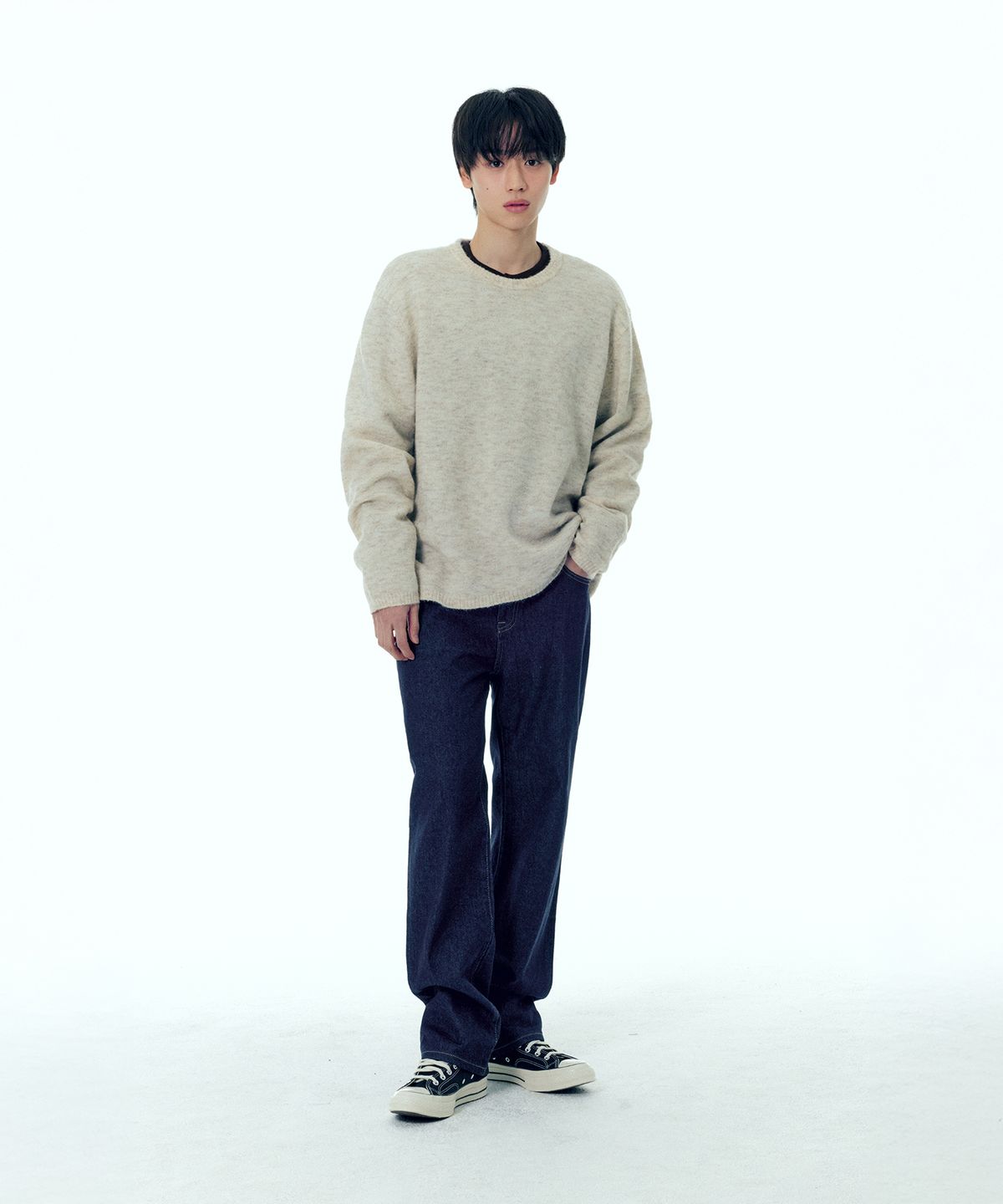 플랙(PLAC) 스트레이트 데님 팬츠 M10 인디고