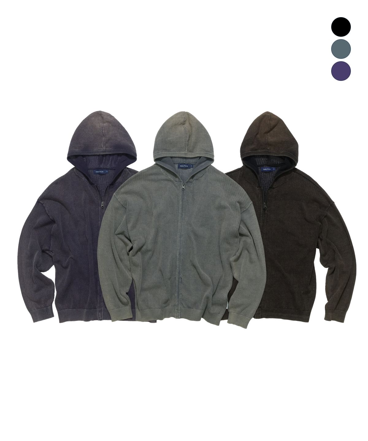 노티카(NAUTICA) 하버 넷 후드 집업 자켓(3colors) NHD5466